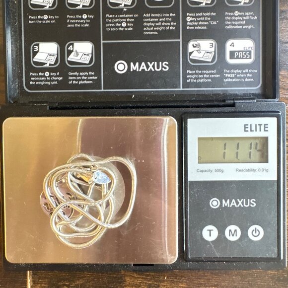 VTG Solid Sterling Silver 925 Mother Heart Pendant Necklace Size 18" Length - Picture 14 of 14